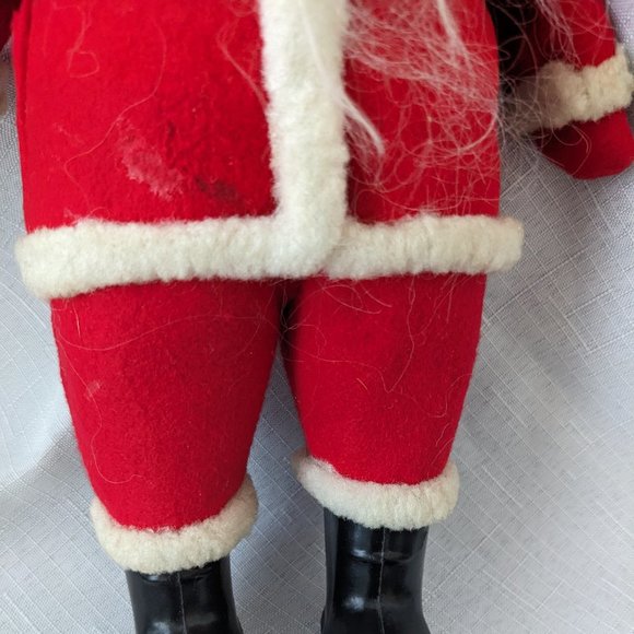 Vintage 1950s Santa Claus 12" Inch, Vintage Christmas Made In Japan Red Mittens - Picture 7 of 7